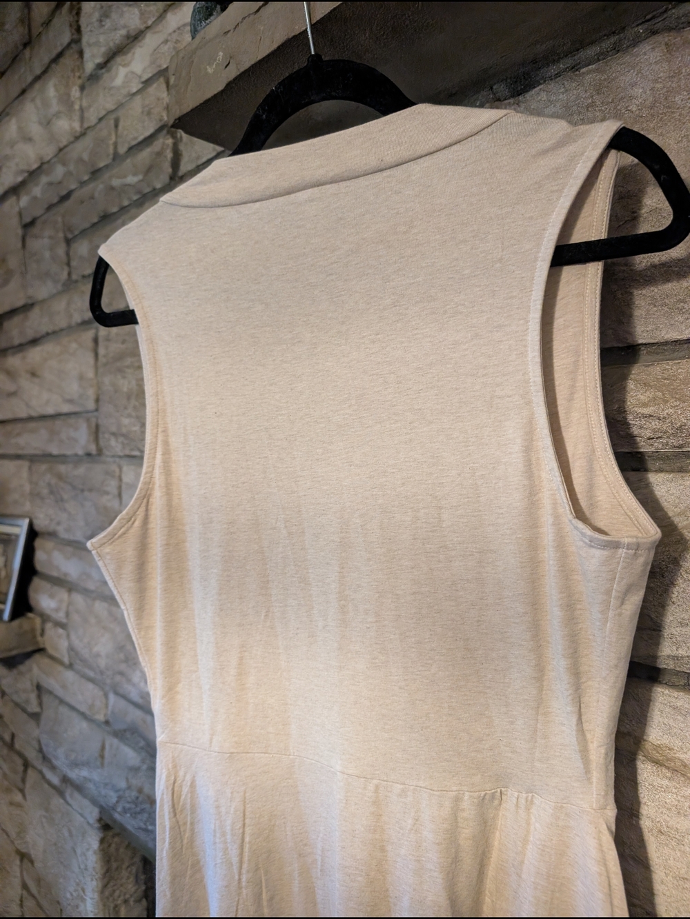 Pact Cowl Neck Midi Dress, M, in Beige - Picture 6 of 7